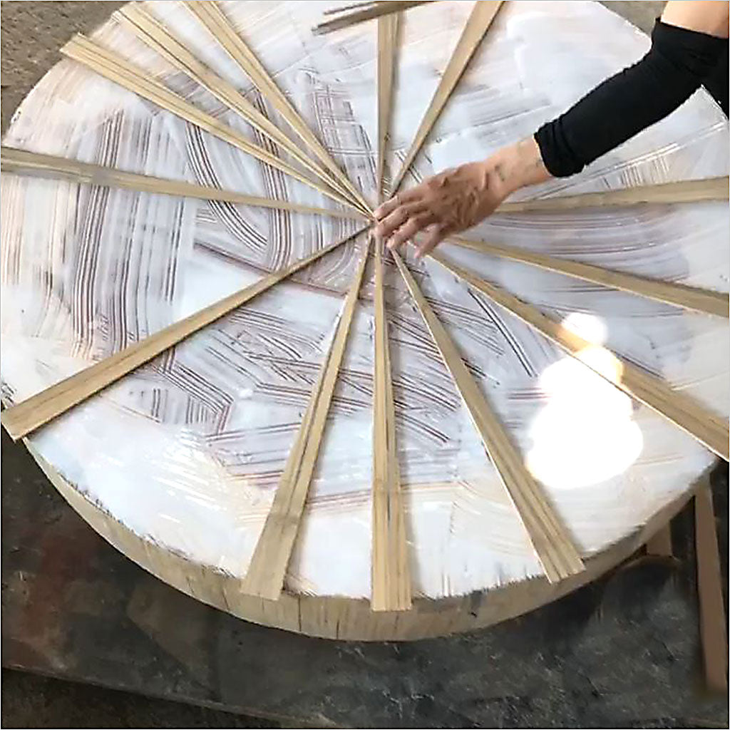 bamboo furniture in production