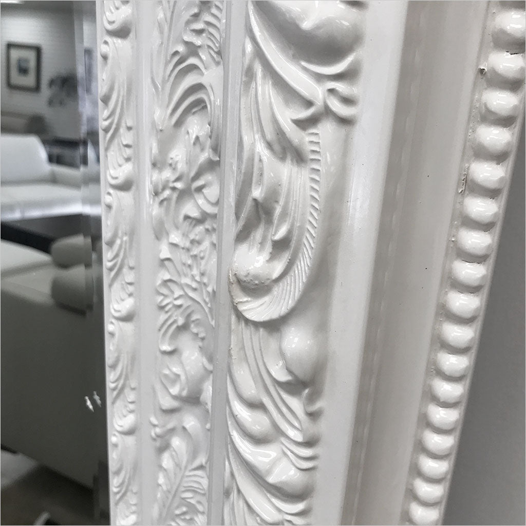 White Floor Mirror - OUTLET