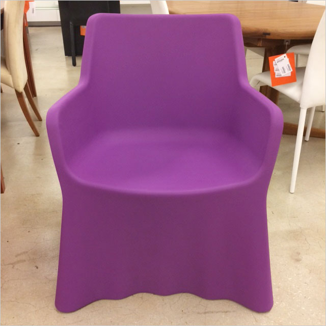outdoor chair in purple