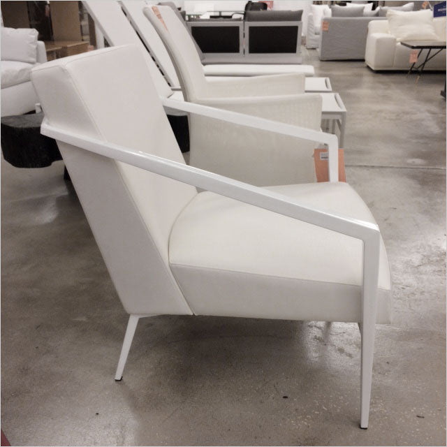 white armchair