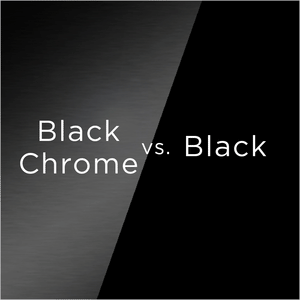 black chrome versus black