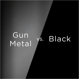 gun metal versus black