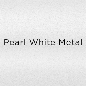 pearl white powder-coated metal swatch