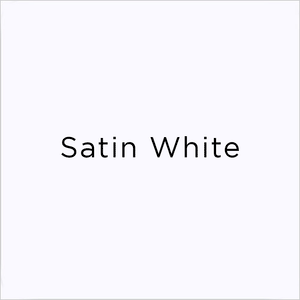 satin white lacquer swatch