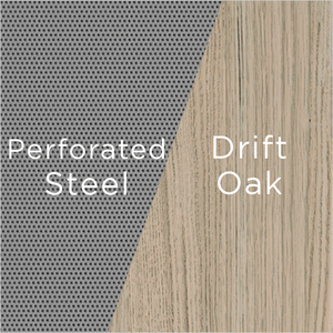 grey steel and drift oak wood swatch